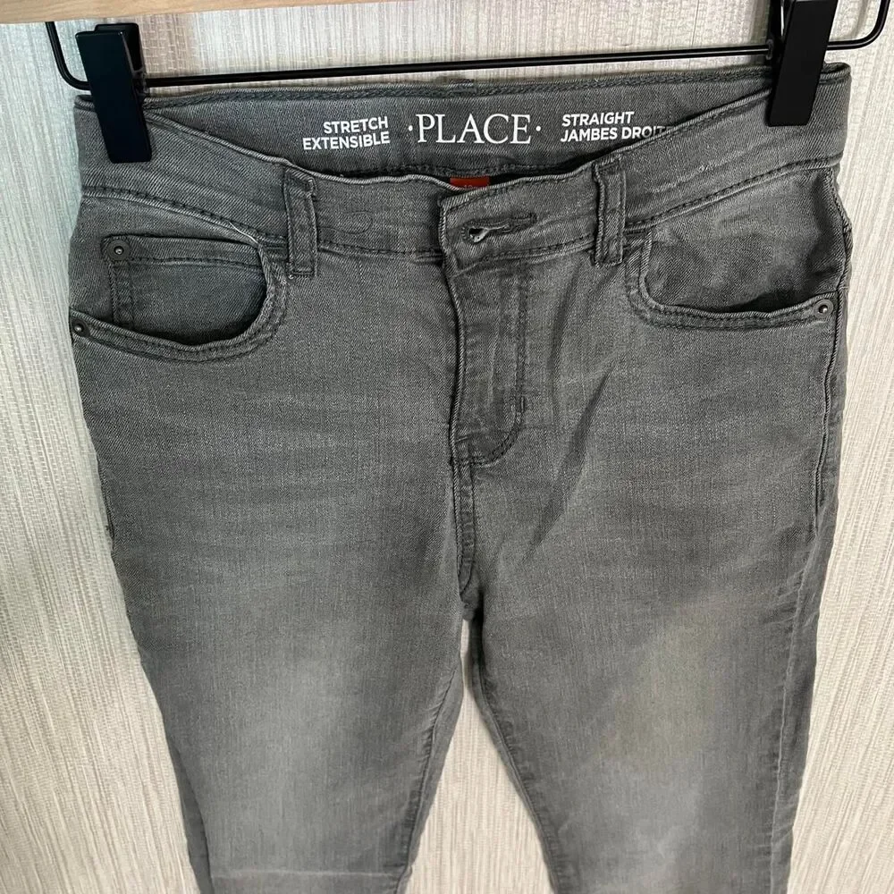 The-children-s-place Men's Grey and Green Jeans